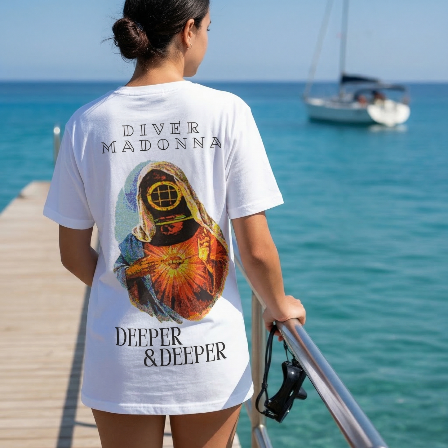Diver Madonna Tişört