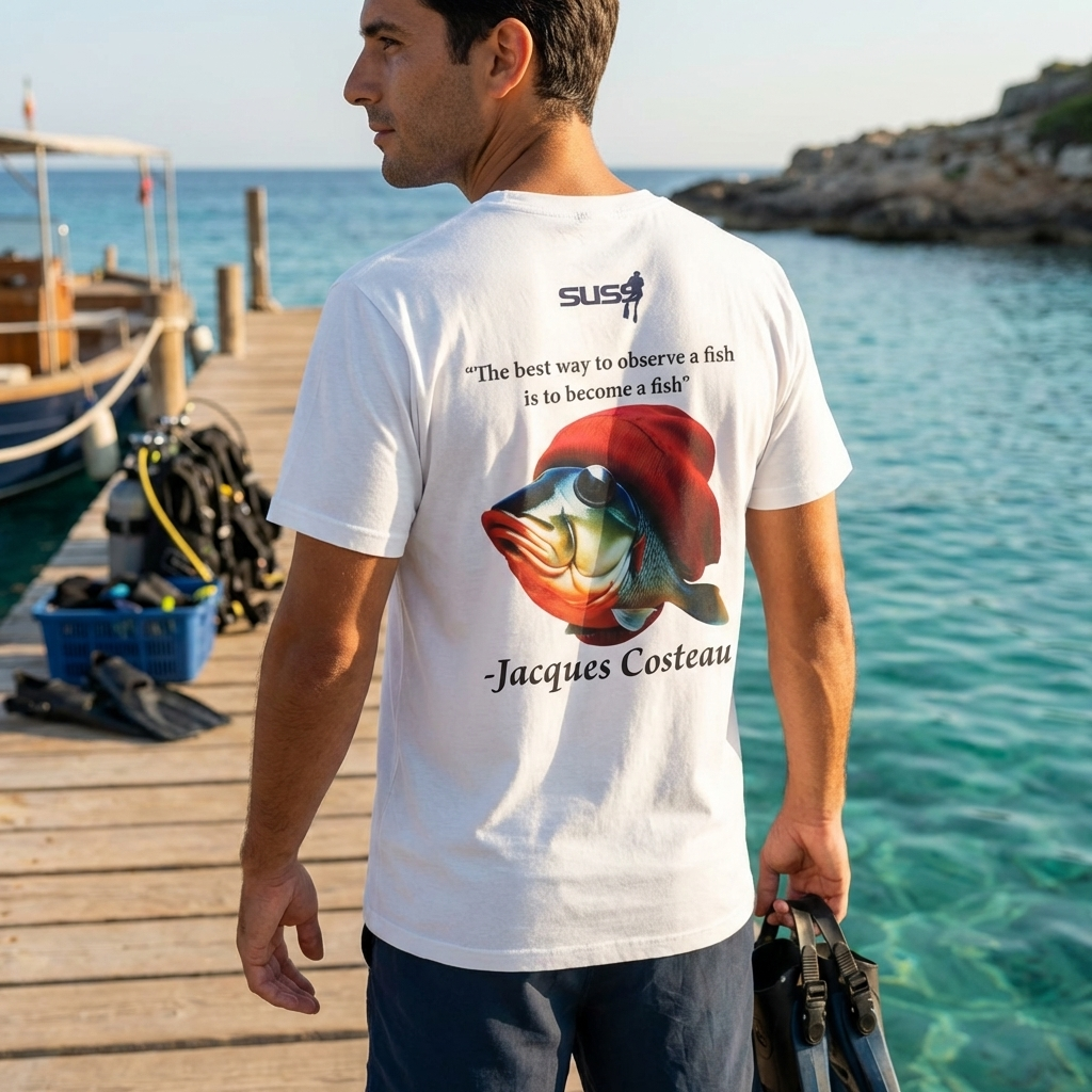 Kaptan Cousteau Tişört